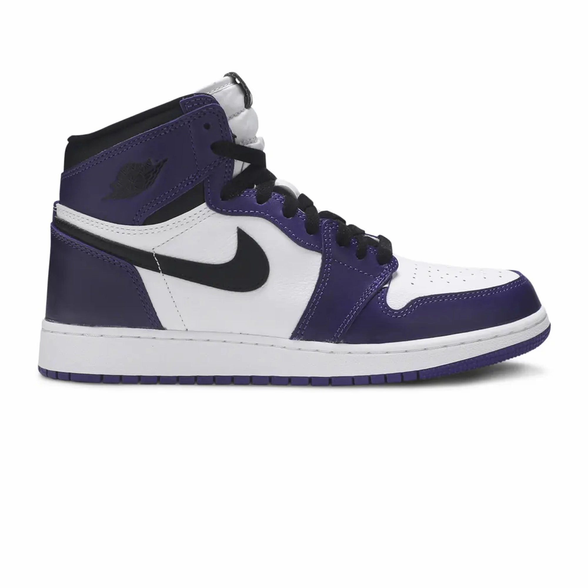 Air Jordan 1 'Court Purple 2.0' GS White Basketball Shoes With Pink