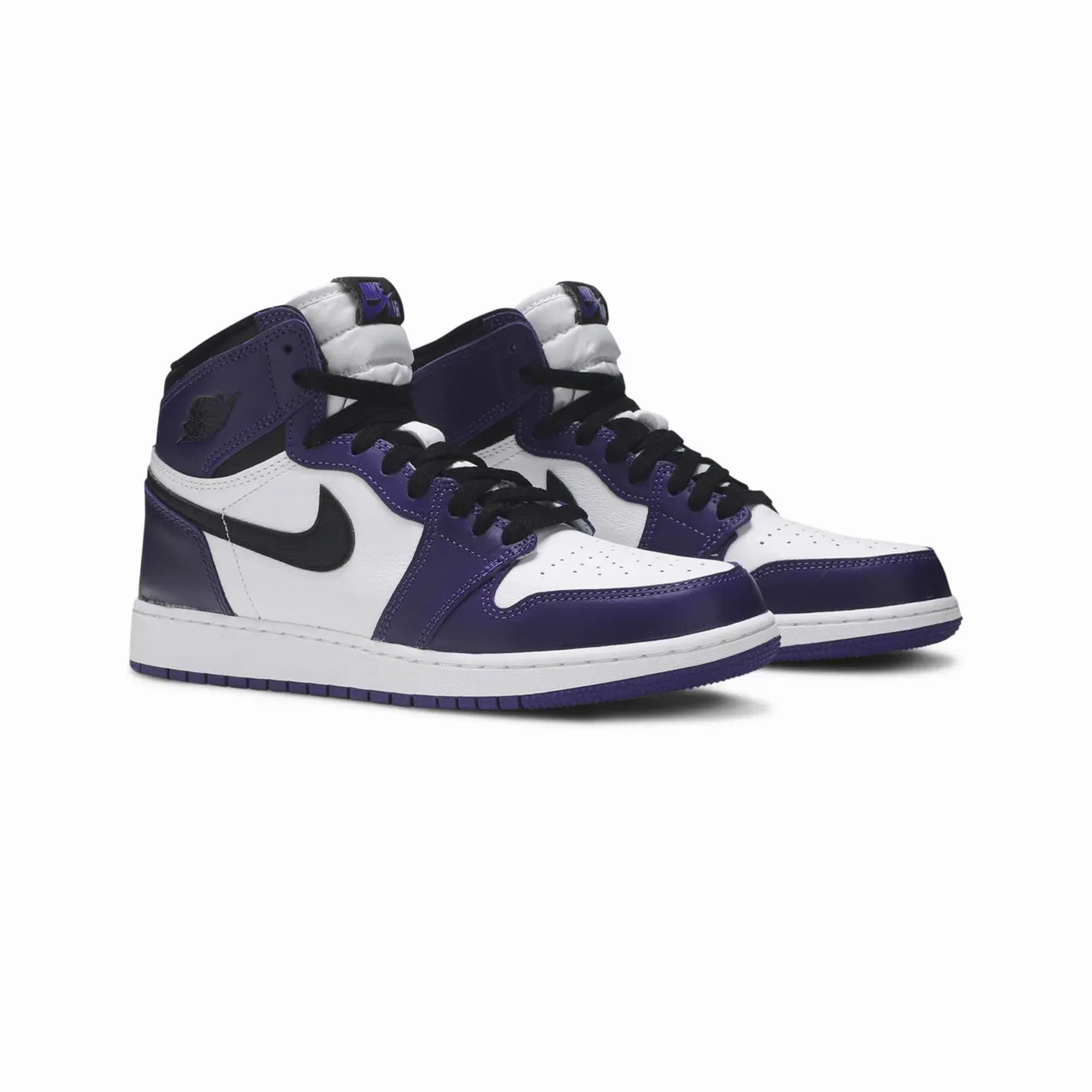Pro Boost Mid Basketball Shoes Air Jordan 1 'Court Purple 2.0' GS