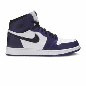 Durable Basketball Shoes Air Jordan 1 'Court Purple 2.0' GS