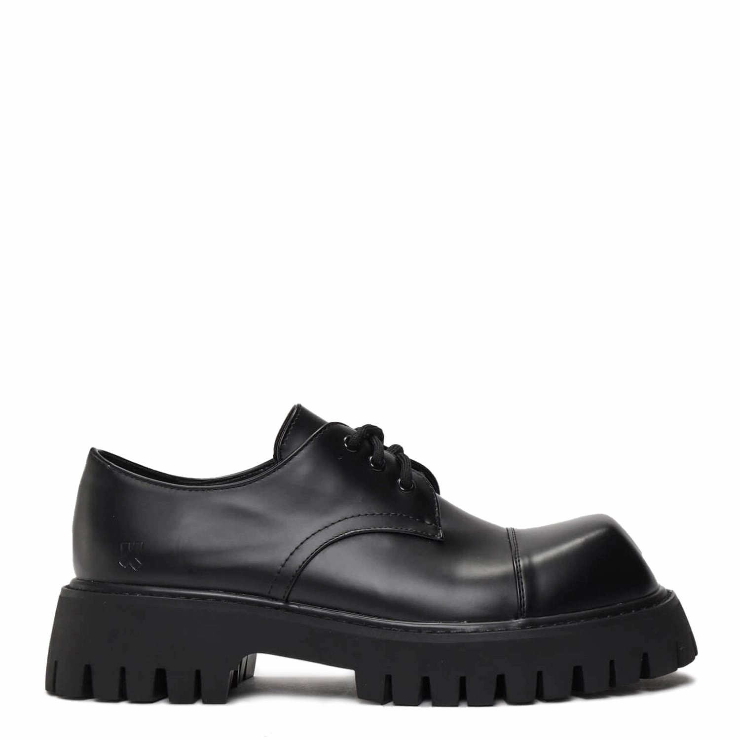 The Corrupter Men's Square Toe Shoes Bethan Tumbled Nubuck Leather Platform Mary Jane Shoes