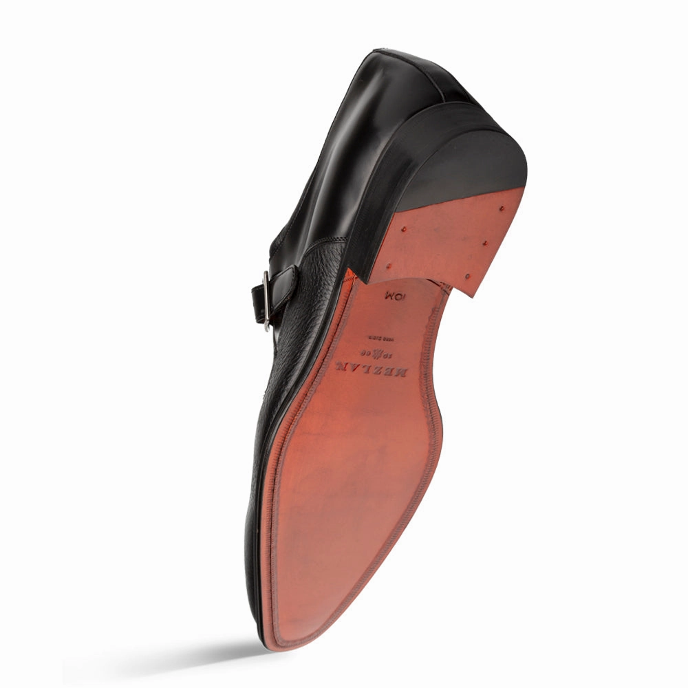 PEGO MONK STRAP - MEZLAN Utah Brogue Ii Over Shoe M9 W10 Black