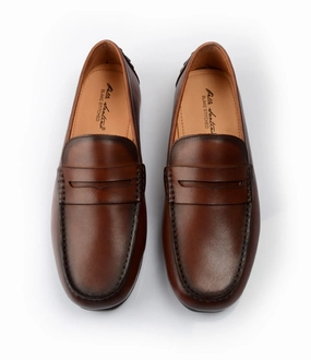 Penny Driving Loafer - Cognac Two Colour Brogues