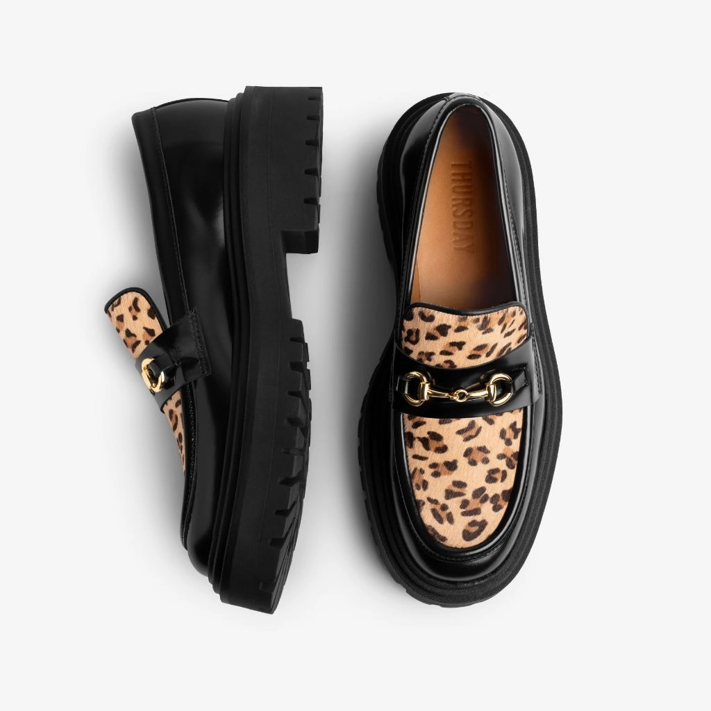 Penny Platform | Leopard Ugg Bea Shearling Platform Mary Jane Shoe