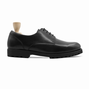 Pepe - Men's Black Calf Leather Derby Shoe Derby Shoes And Jeans