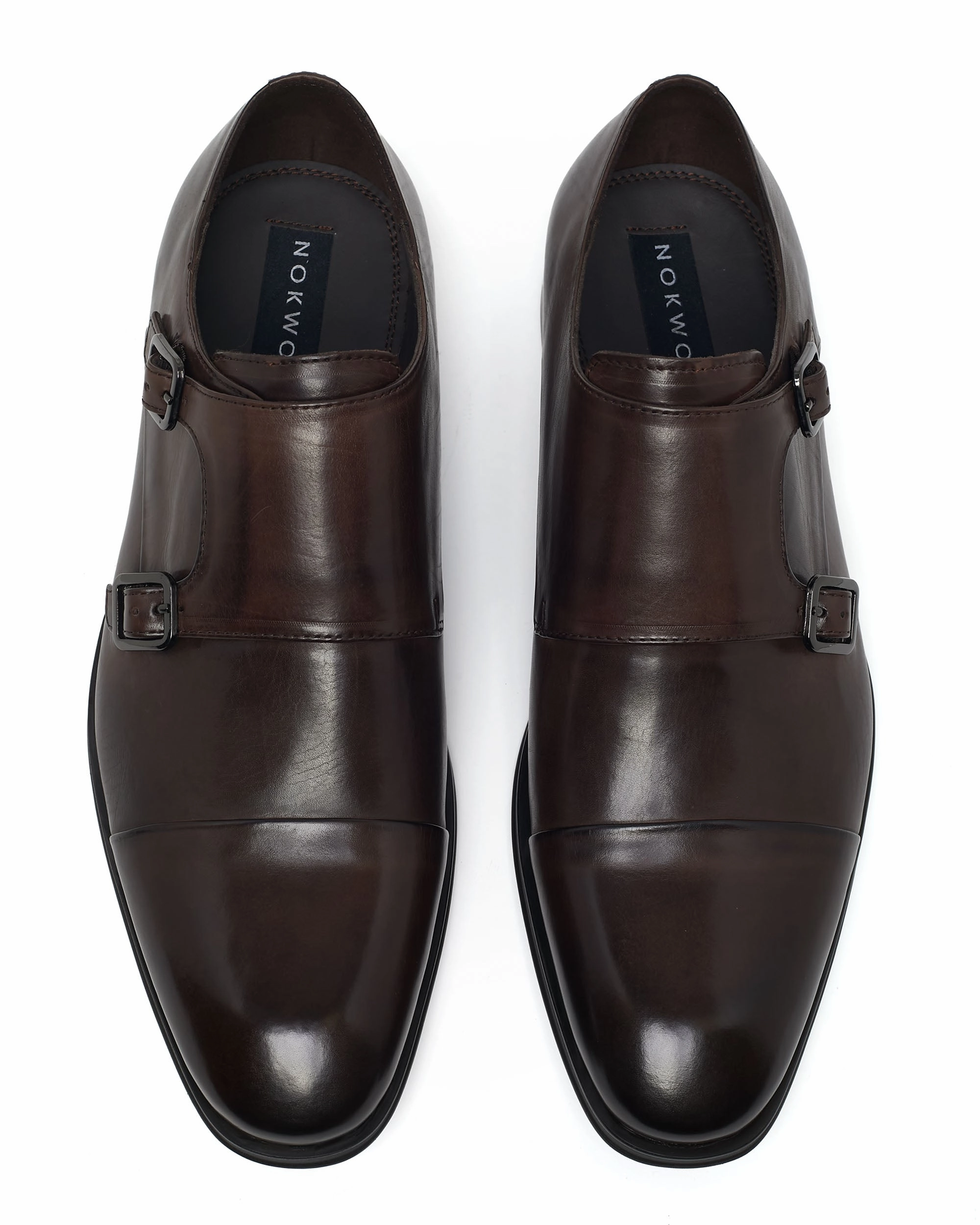 Burgundy Brogue Boots Milano Brown Leather