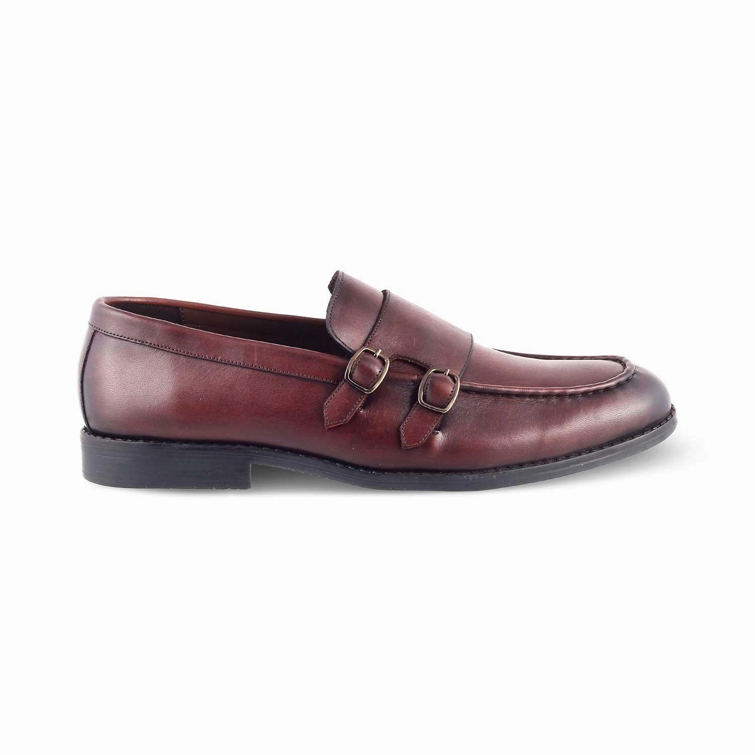 The Bondy Brown Men's Double Monk Shoes Tresmode Brogues Sale