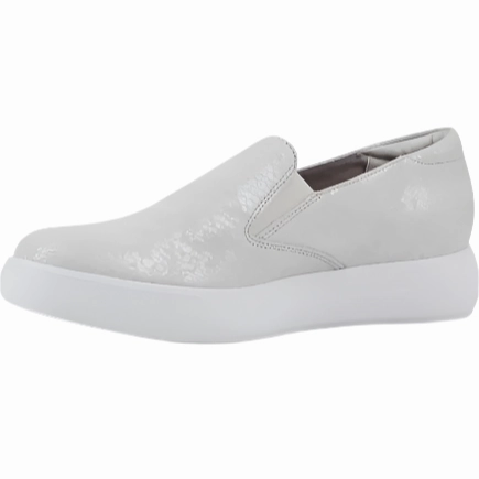 Ryka Slip On Shoes Munro Women's Lennox Slip-On Sneaker - White Snake Print Suede