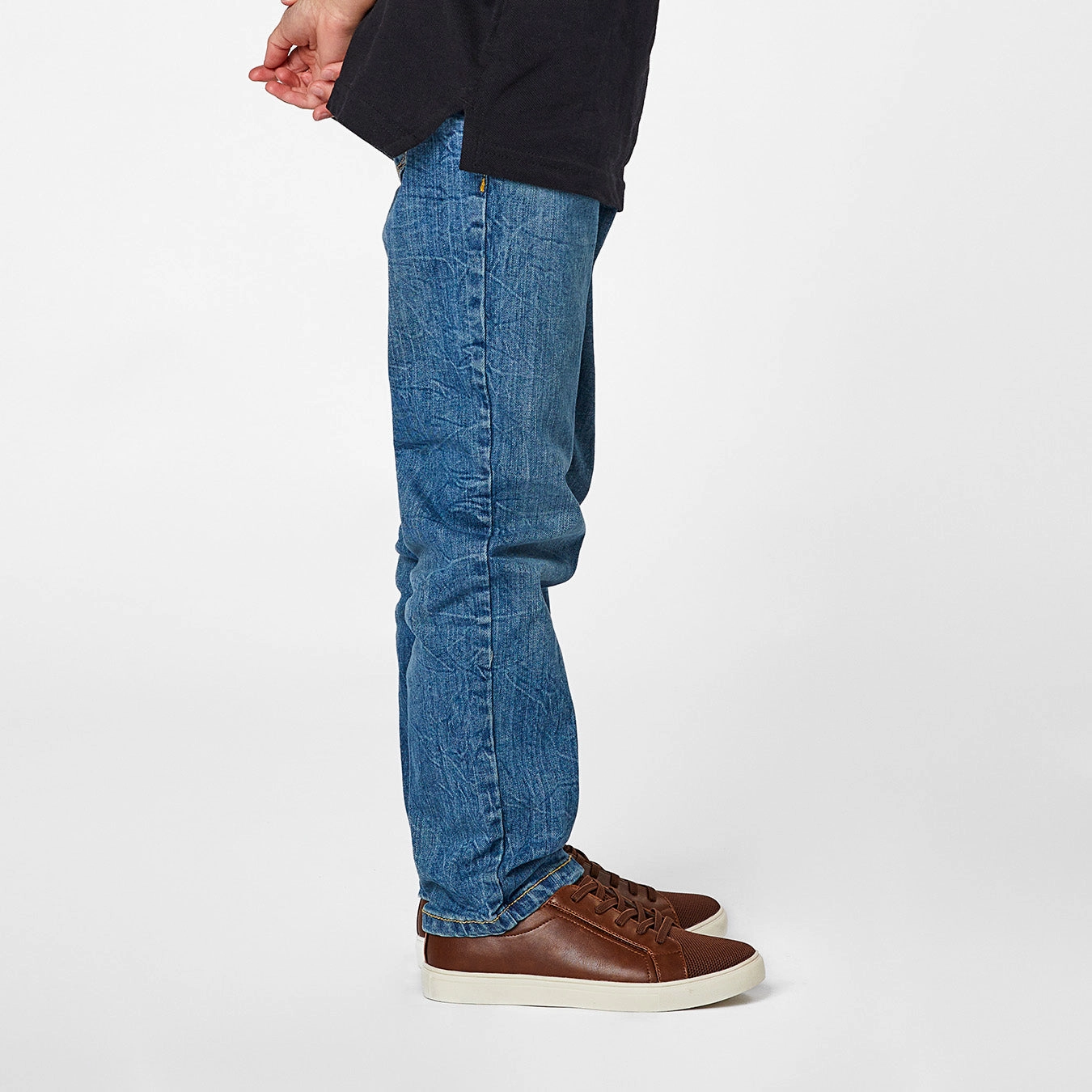 Pinpoint Oxford Dress Shirts Kids' Dawson Jr. in Brown