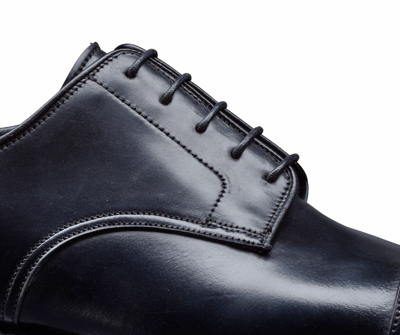 Bradford Black Cordovan Lace Up Rain Shoes