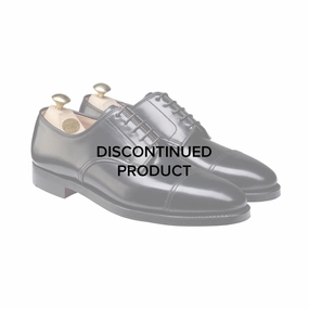 Bradford Black Cordovan Knitted Derby Shoes