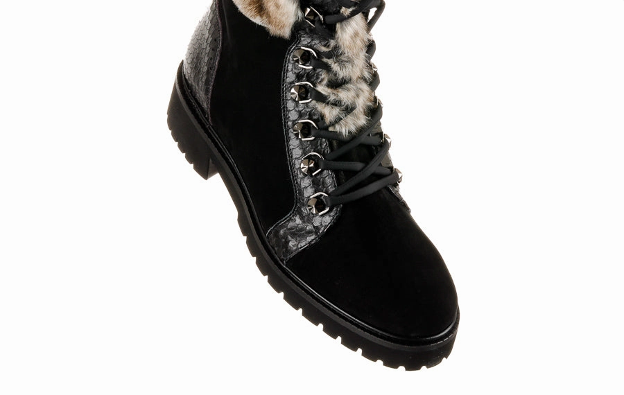 Brogue Boots Men Black Don Erin