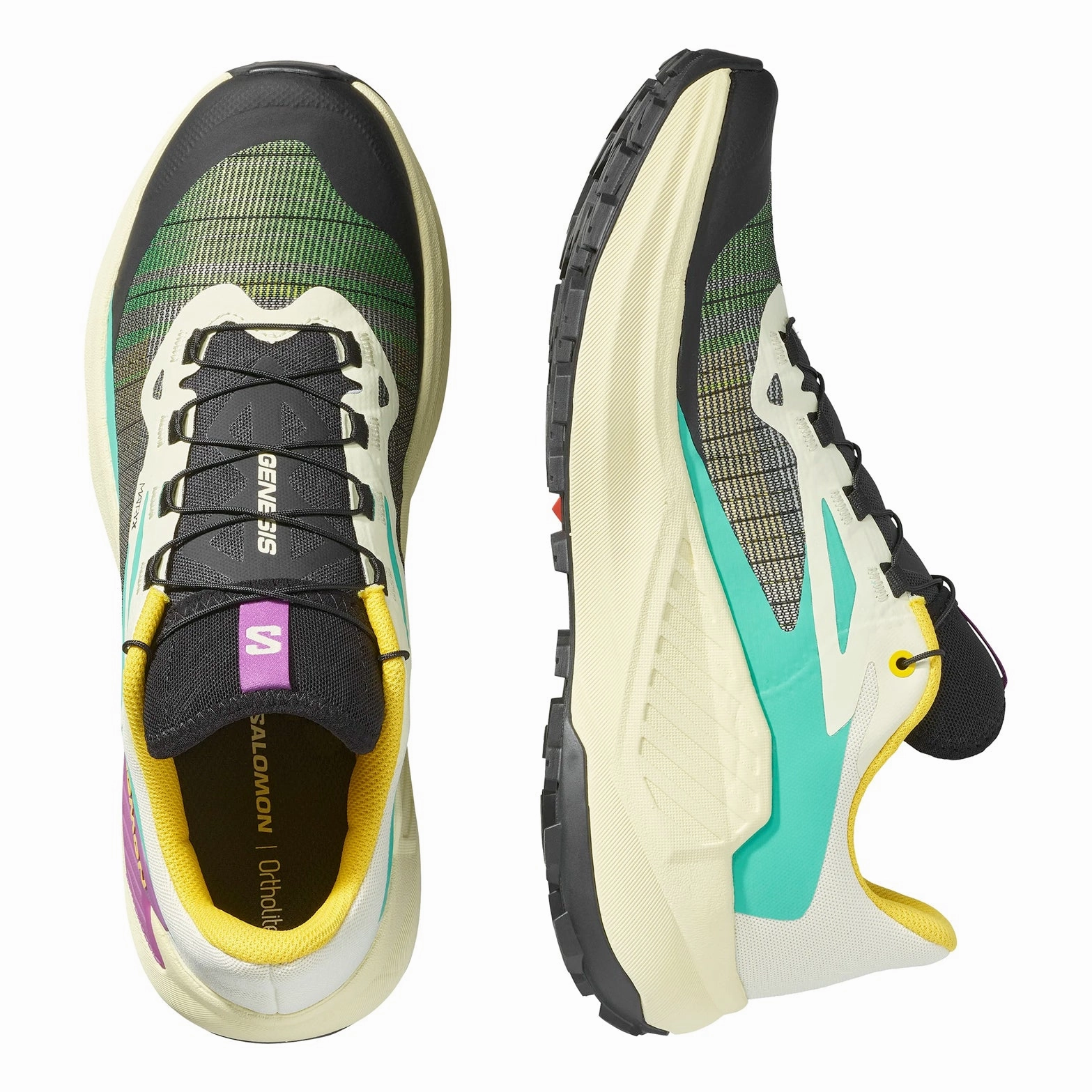 Best Desert Trail Running Shoes Women's Genesis Trail Running Shoes Transparent Yellow / Black / Willowherb