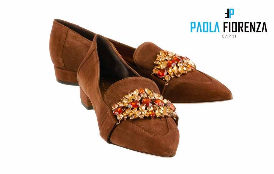 Pf Mahogany Gold Loafers