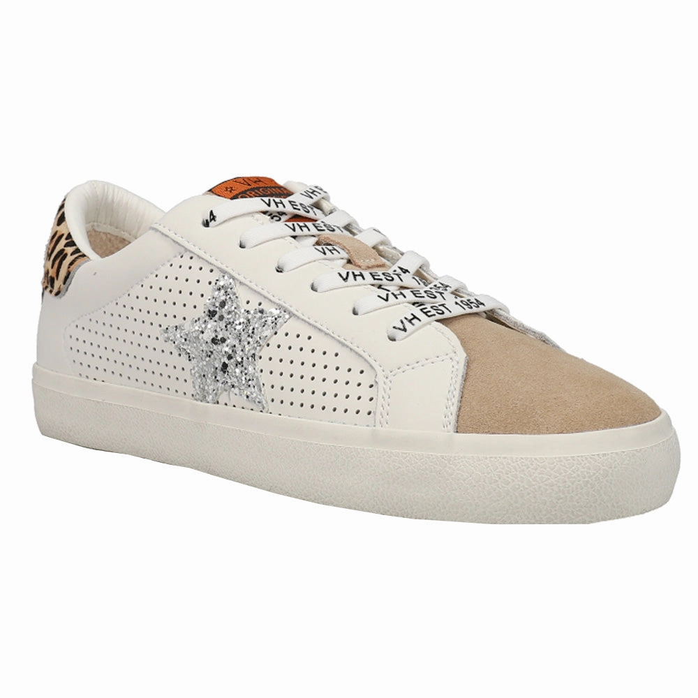 Flat Slip Ons Phoebe Leopard Perforated Slip On Sneakers