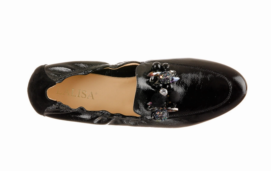 Slip On Leather Loafers Pie Elyse Black