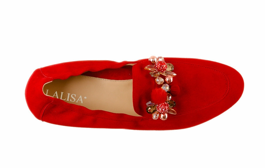 Pie Elyse Red Patent Chunky Loafers