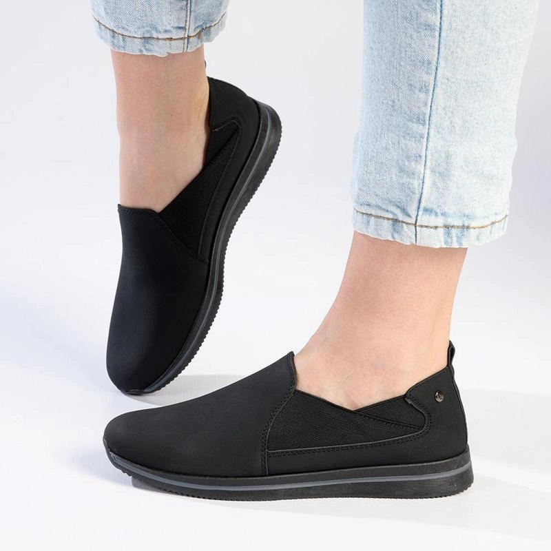 Pierre Cardin Josephine 14 Slip On - Black Waterproof Slip On Shoes