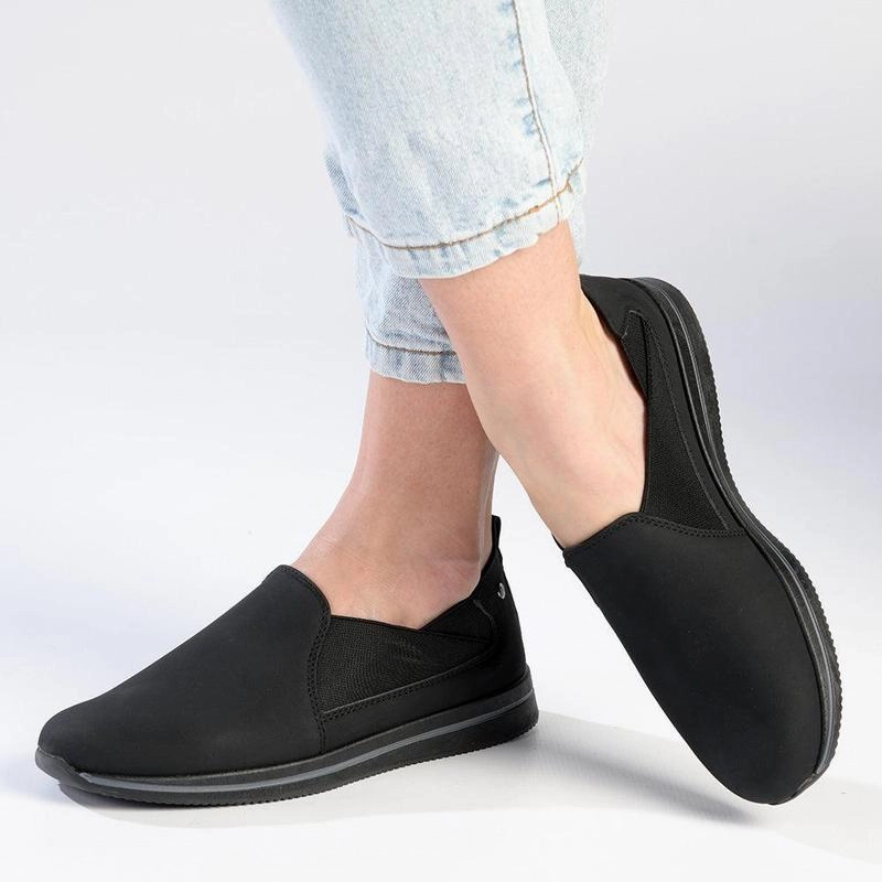 Comfort Slip On Shoes Pierre Cardin Josephine 14 Slip On - Black