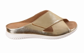 Har Wink Gold Non Leather Mary Jane Shoes