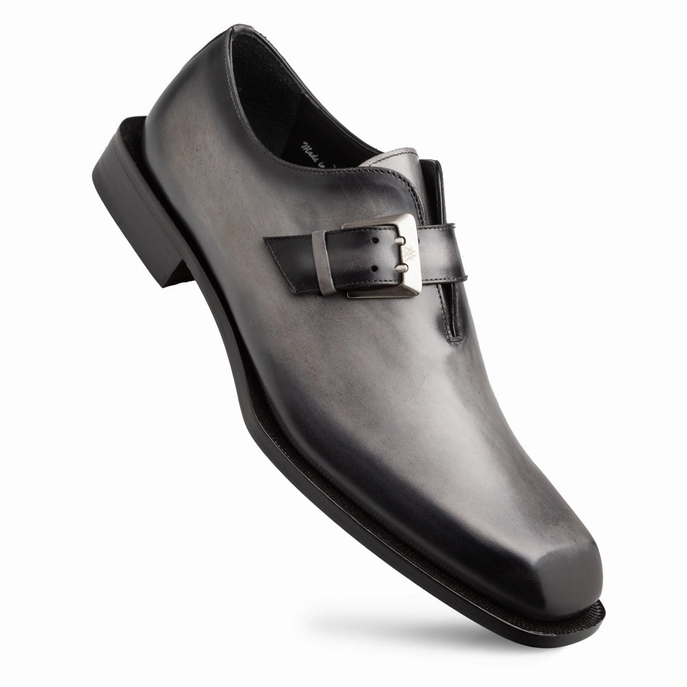 Plain Chiseled Toe Monk Strap Brogue Para Hombre