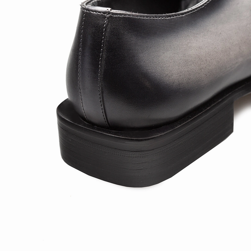 Plain Chiseled Toe Monk Strap Formal Brogues