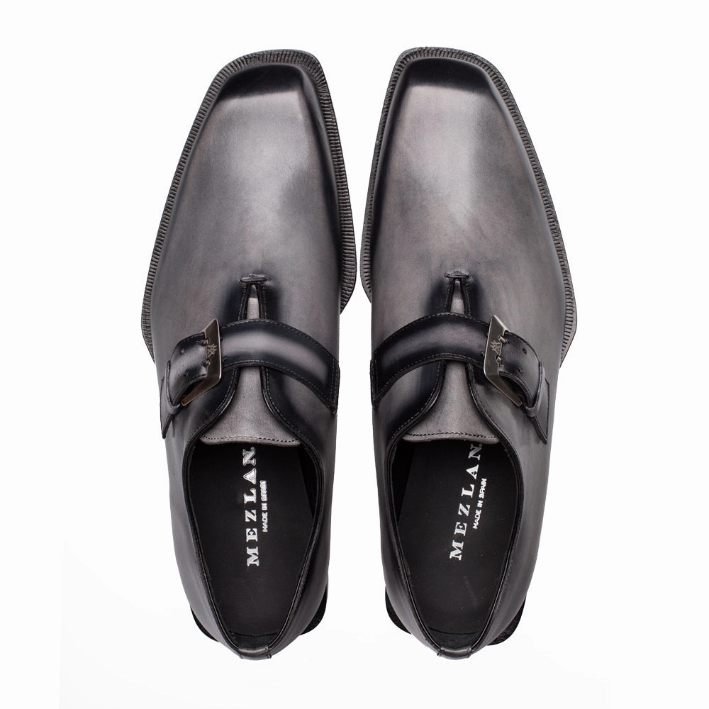 Burnished Tan Brogues Plain Chiseled Toe Monk Strap