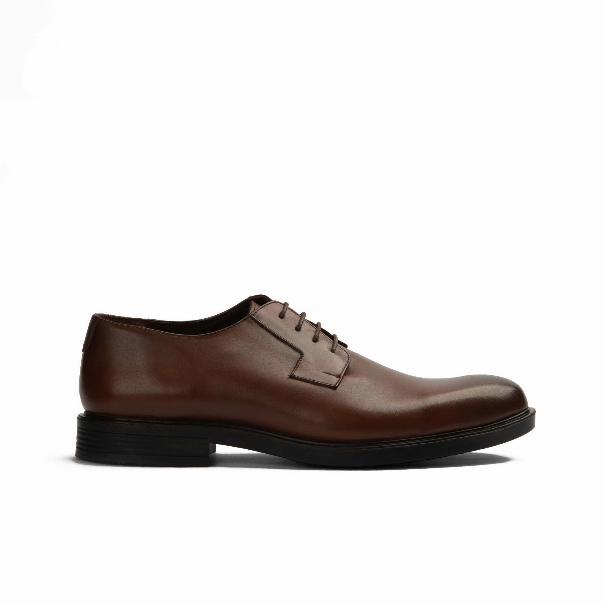 Byway Nubuck Lace-up Shoe Plain toe derby - HAVAN