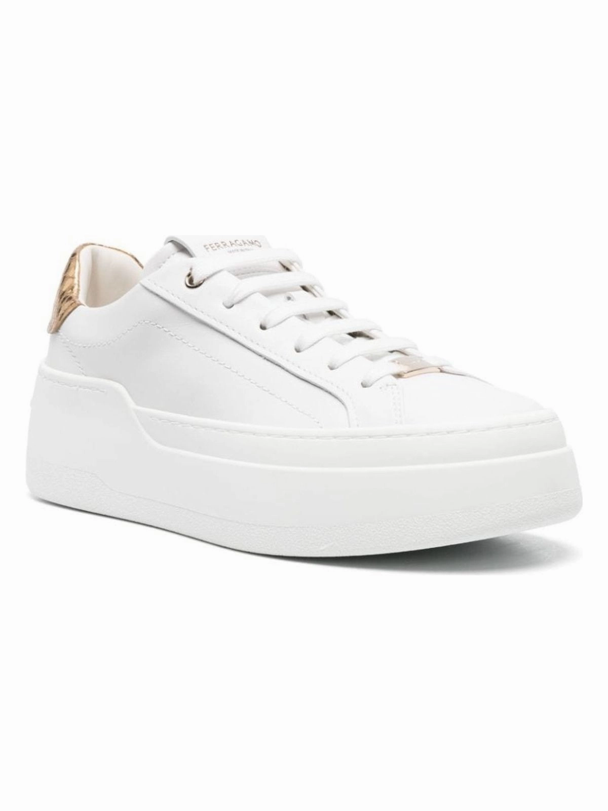 PLATFORM LEATHER SNEAKERS Angulus Mary Jane Shoes