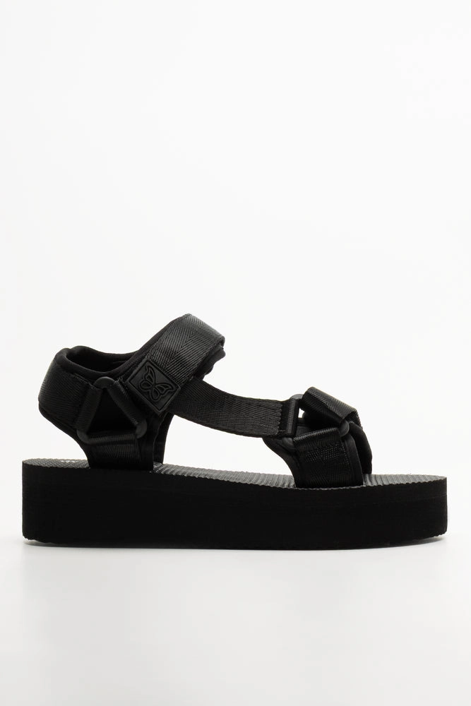 Platform Sandals Black Halloween Mary Jane Shoes