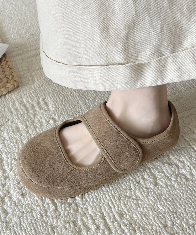 Dansko Mary Jane Nursing Shoes Platform Splicing Shoes Buckle Casual Yellow Flats Suede Strap