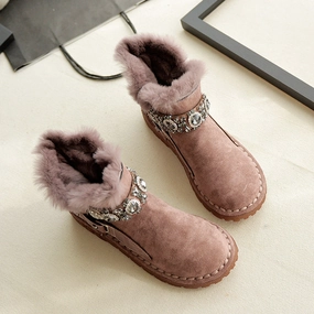 Women Casual Fashion Furred Flat Snow Boots Snow.board Boots