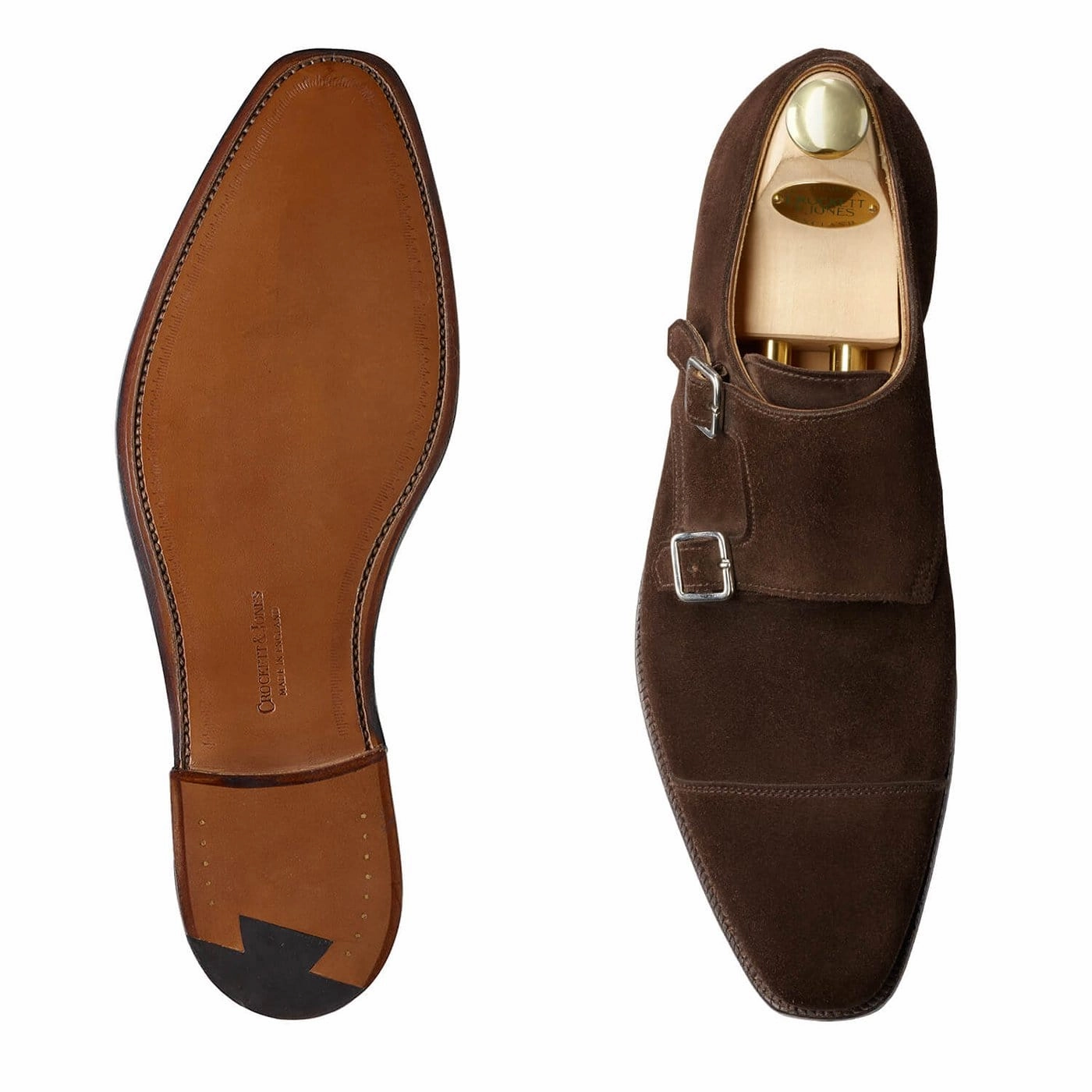 Lowndes Espresso Calf Suede Suede Brogue Boots