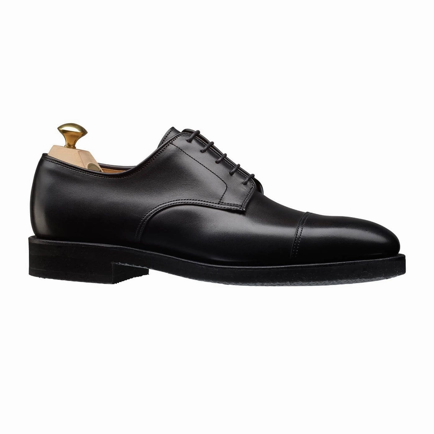 Bradford Black Calf Derby Shoes Uk