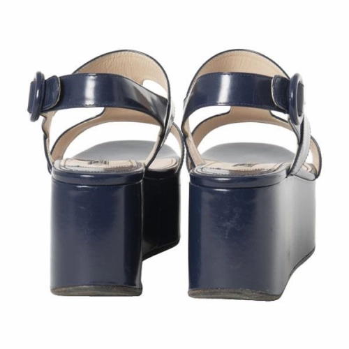 Todder Mary Jane Shoes Prada Leather Platform Wedges