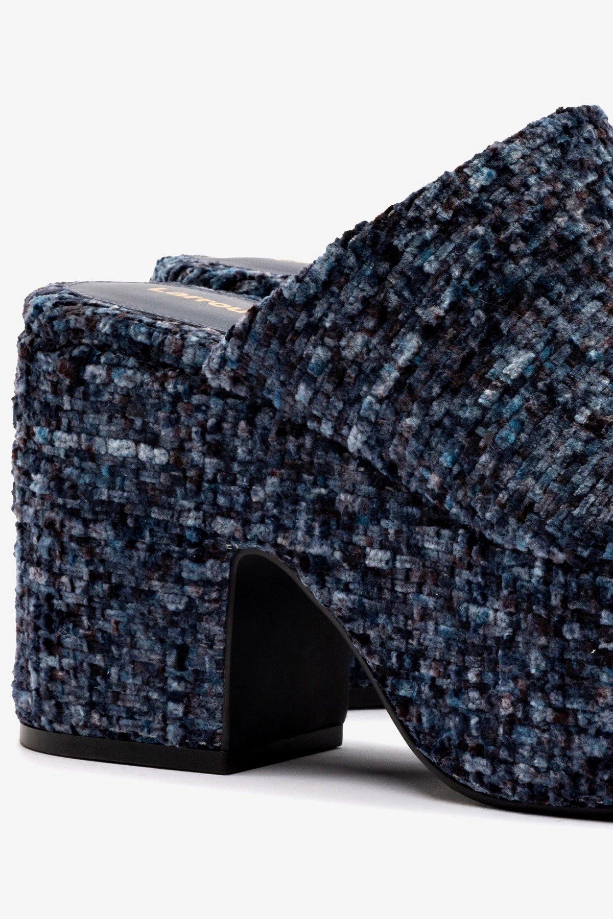 Mooshu Mary Jane Shoes Miso Platform Clog In Midnight Velvet