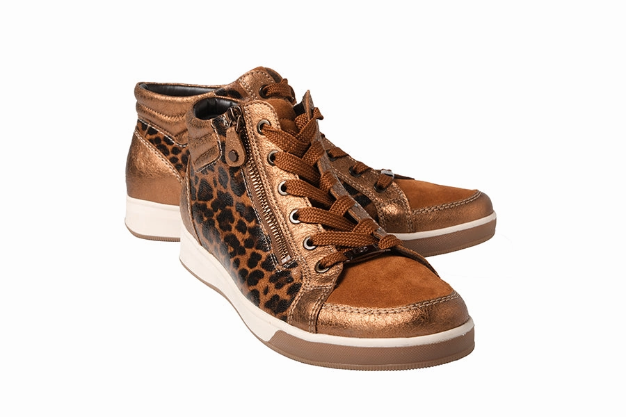 ARA SPRITZER TAN Brogue Platform Shoes