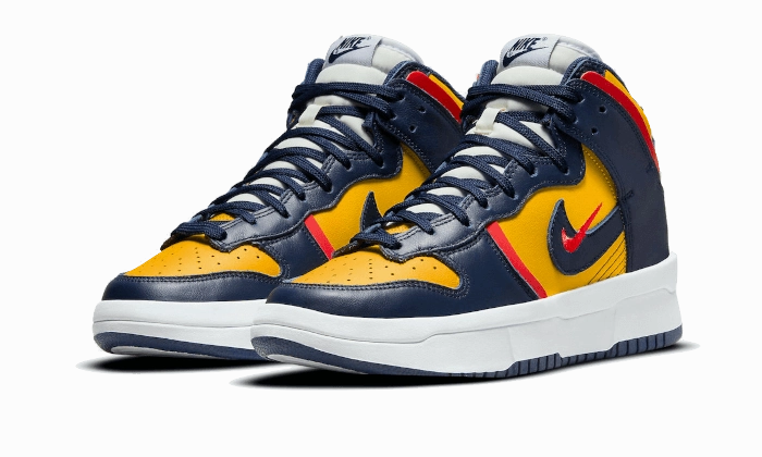 Nike Dunk High Up Varsity Maize (Michigan) And White Nike Shoes