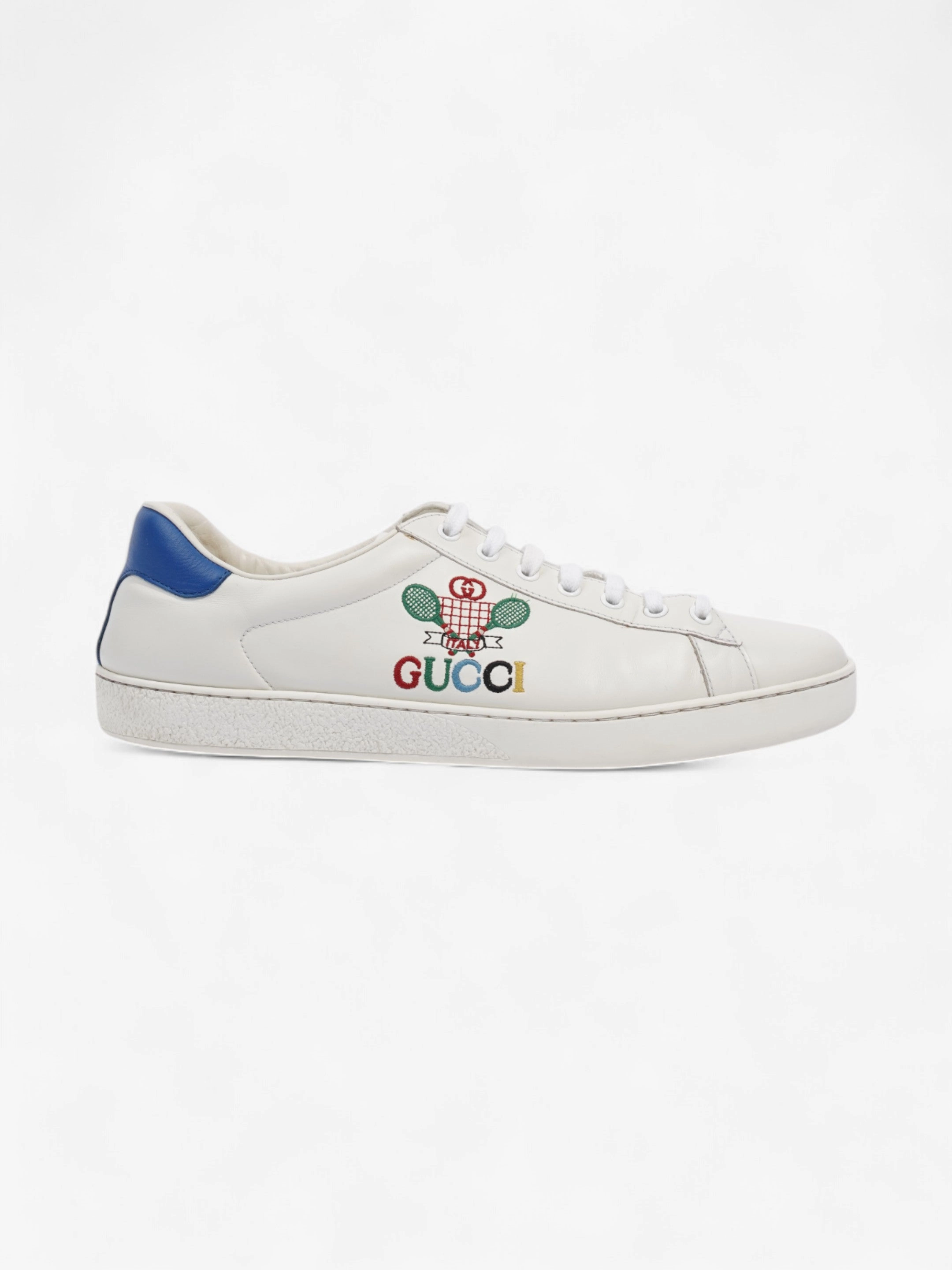 Coco Cg1 Tennis Shoes Gucci Ace Sneakers with Tennis White / Blue Leather EU 44 UK 10