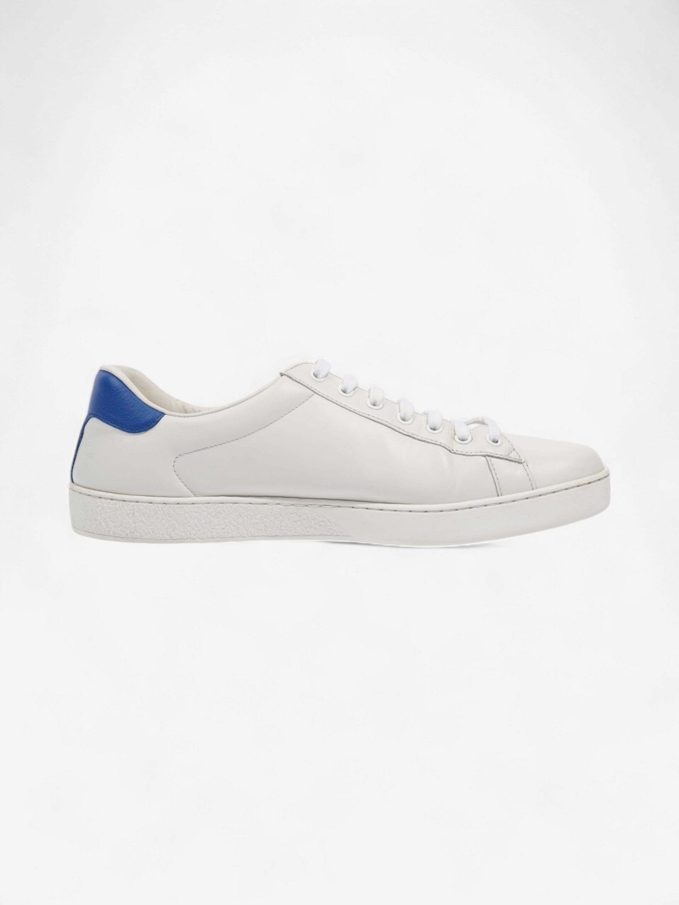 High Quality Tennis Shoes Gucci Ace Sneakers with Tennis White / Blue Leather EU 44 UK 10