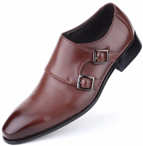 Monk Strap Oxford Shoes Low Heel Oxford Pump