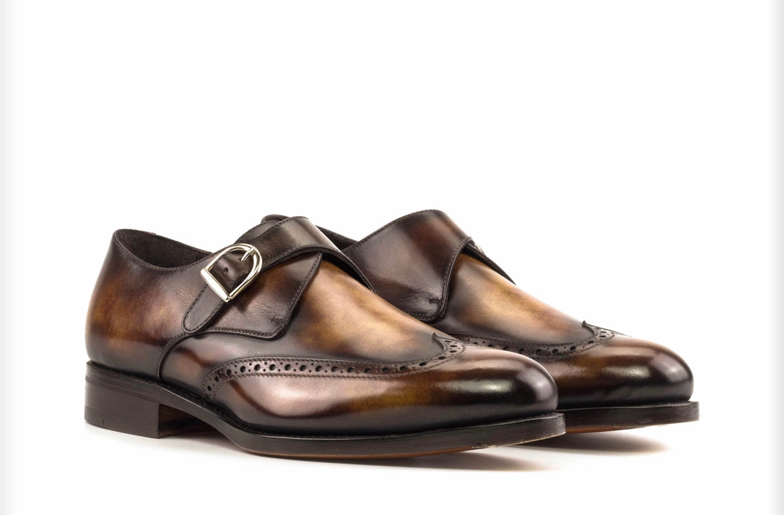 Prestige Bartlett Brogue Monk Fire Patina 5573