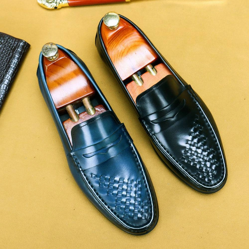 Preorder Men's Driving Leather Shoes, Men Casual Loafer Shoes Dior Monogram Loafers