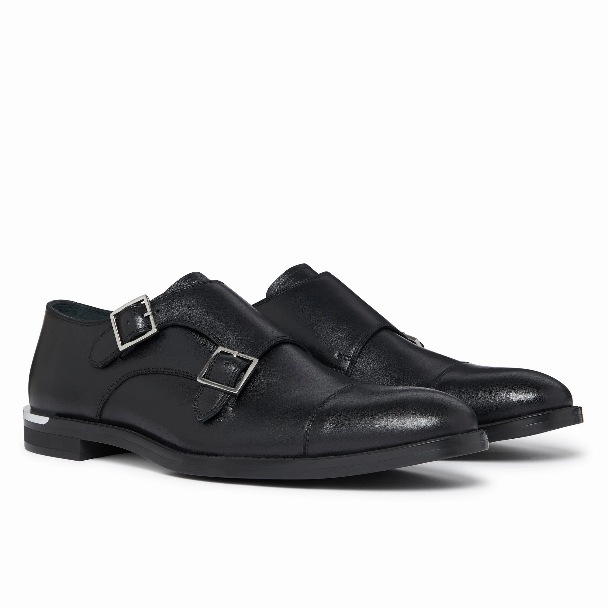 Prescott Monk Black Giant Brogues