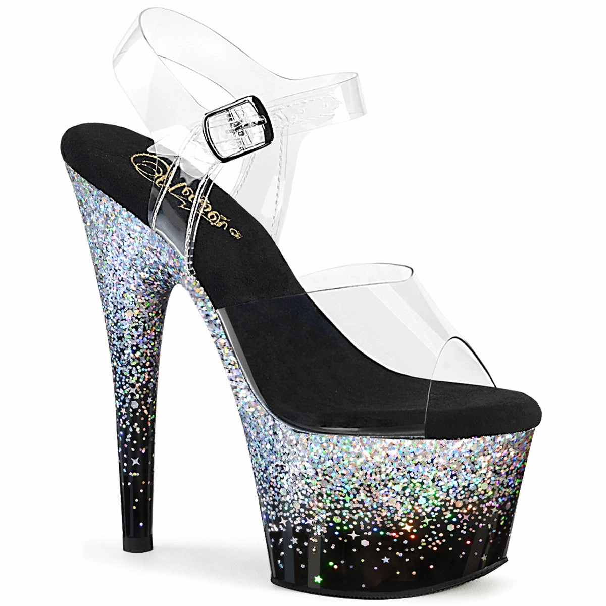 7" Stiletto Platform With Glitter (ADORE-708SS) Naturalizer Wedge Mary Jane Shoes