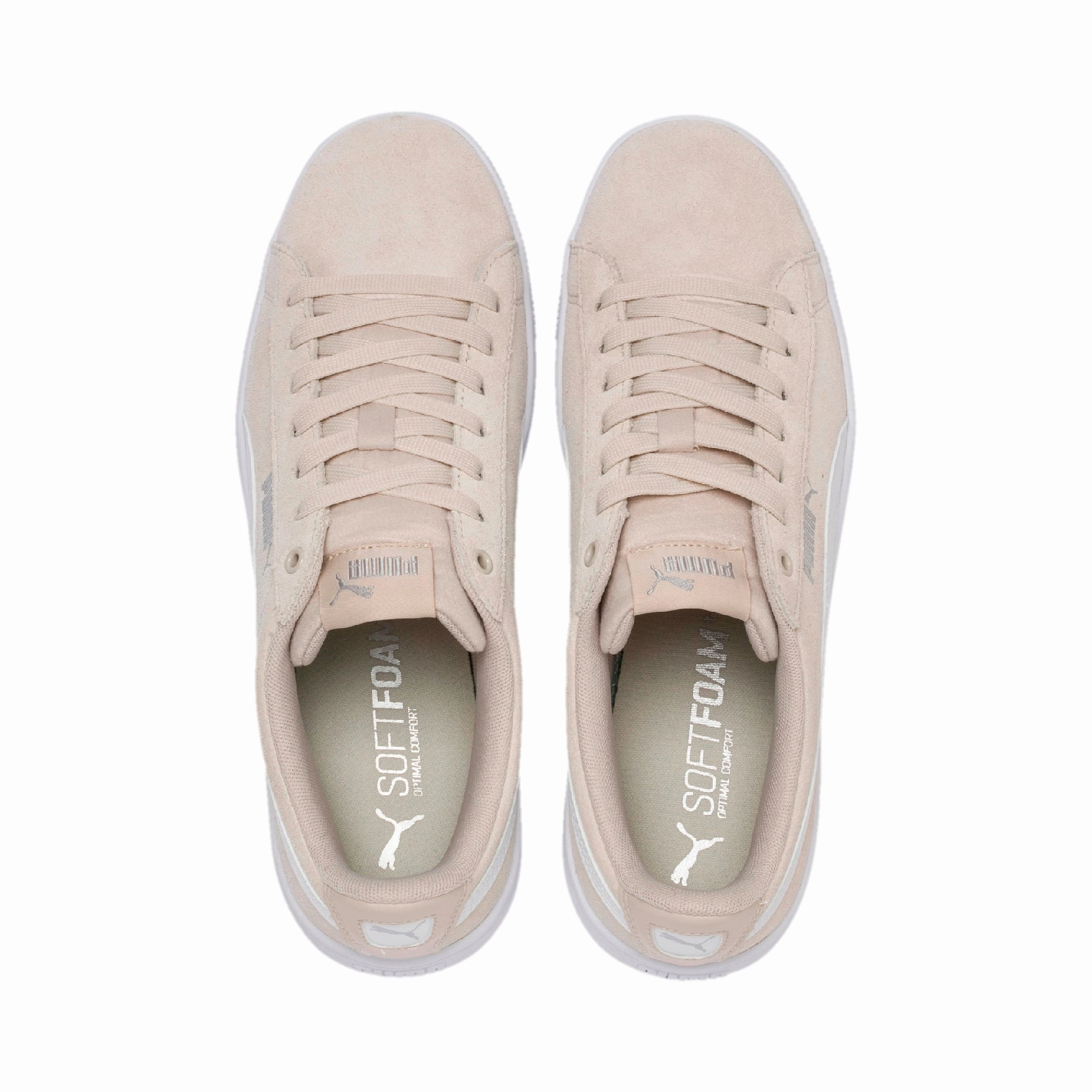 PUMA Vikky v2-Ladies Grey Jeans And Tennis Shoes