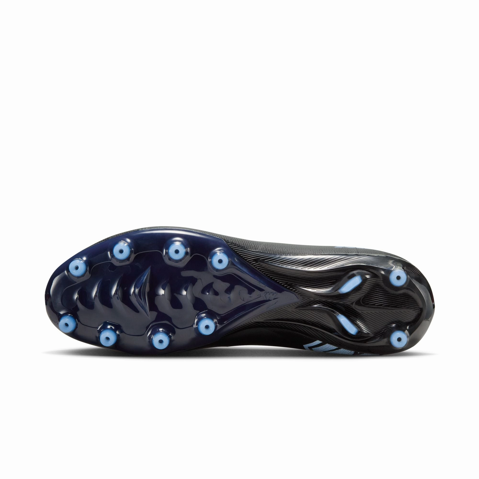 Nike Mercurial Vapor 16 Pro AG-PRO-BLACK/ICE BLUE Soccer Cleats For Natural Grass