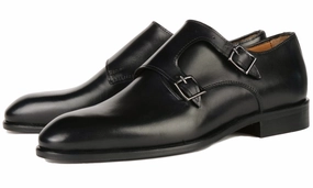 Duckie Brown Brogues Ashcroft Monk Strap Black