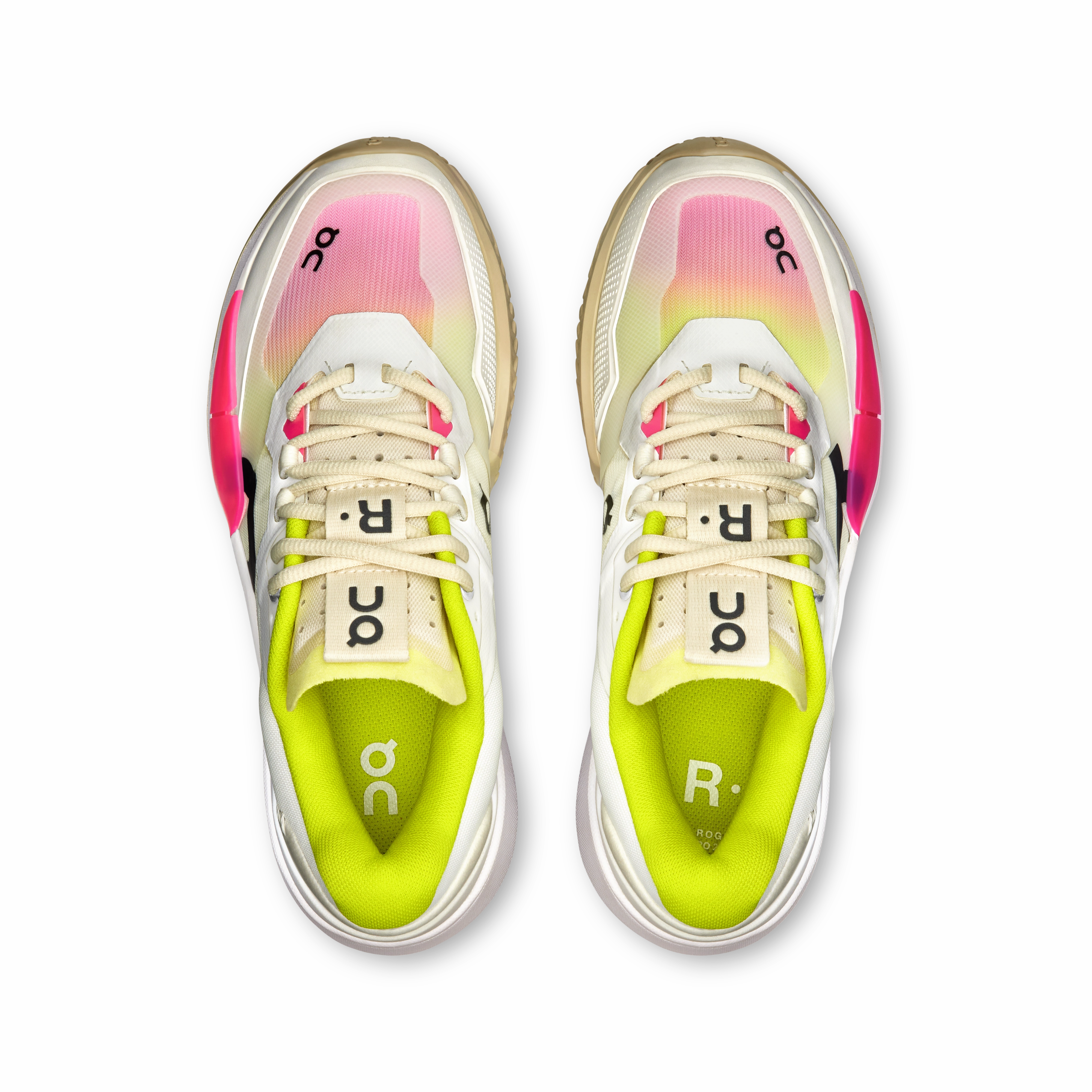 On Running The Roger Pro 2 White Lime (Women'S) Adidas Mesh Tennis Shoes