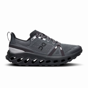 Women's On Cloudsurfer Trail, Eclipse/Black, 6.5 B Medium Best Trail Running Shoes For Spartan Race