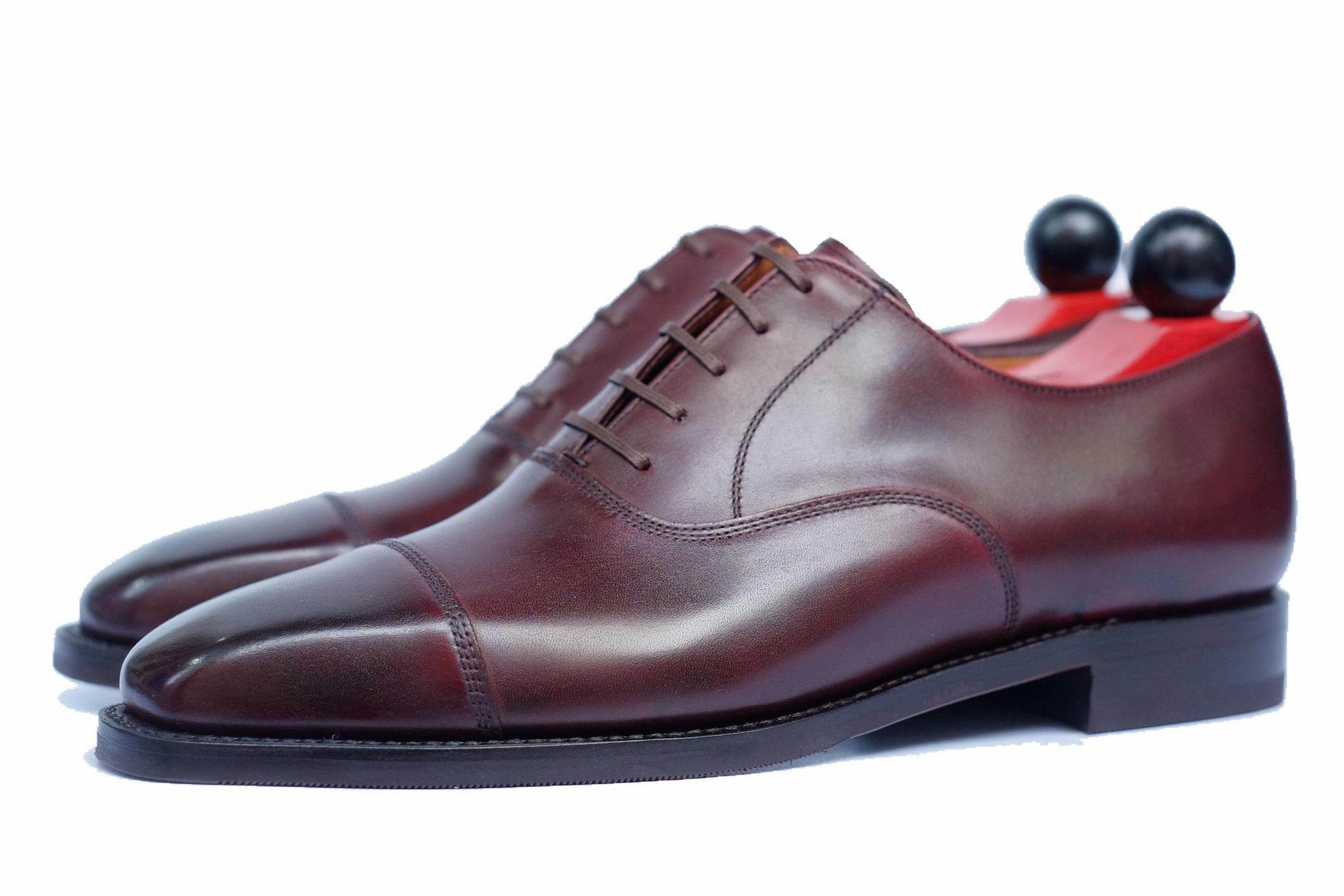 Leather Oxford Dress Shoe Puget - Sangria Calf